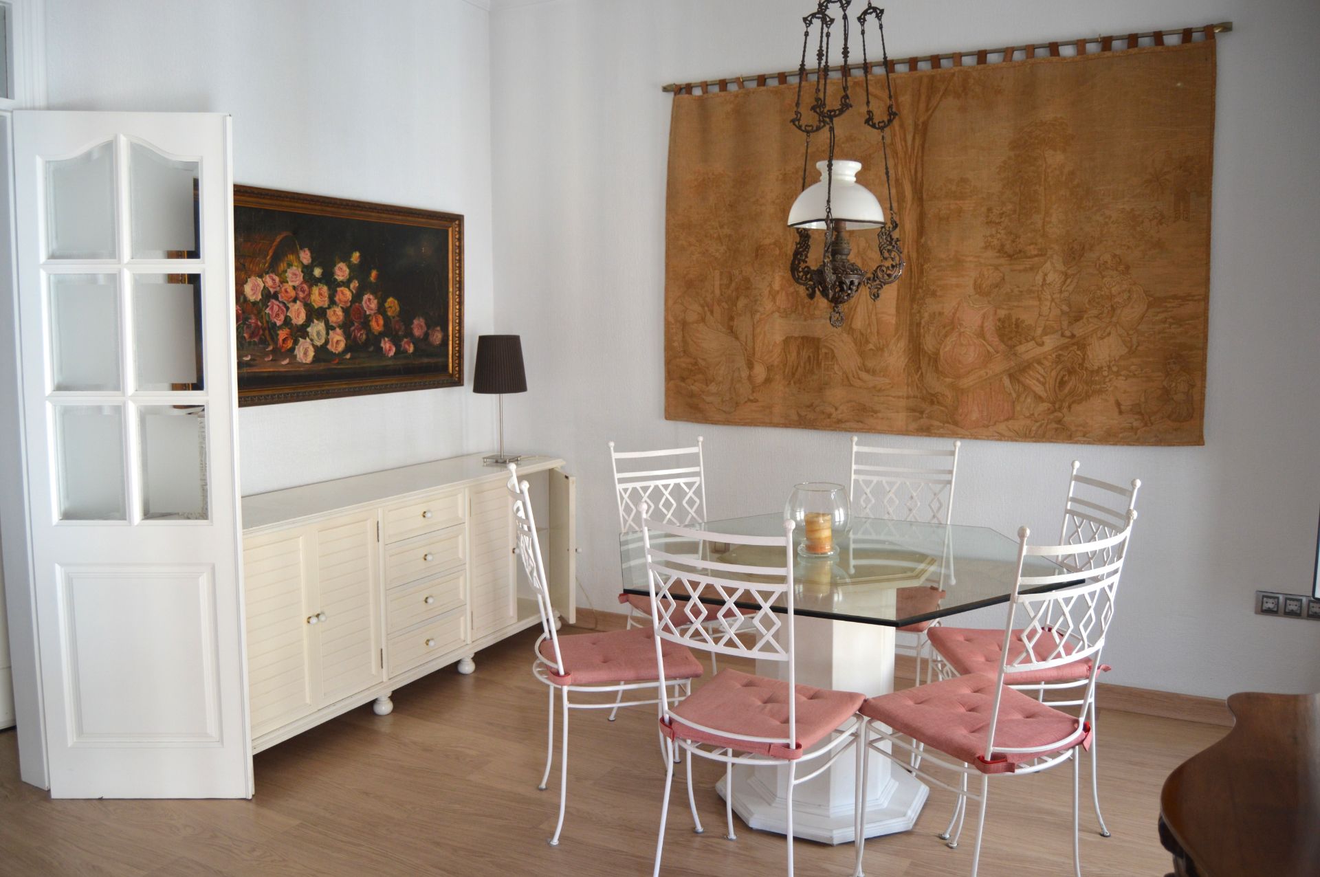 Dining room of Flat for sale in  Almería Capital  with Air Conditioner