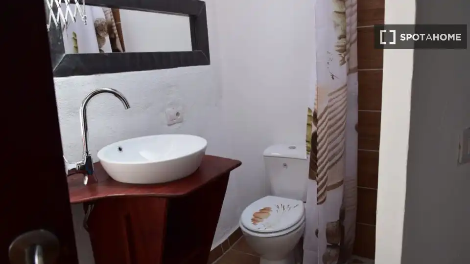 Badezimmer von Wohnungen zur untervermieten in Icod de los Vinos mit Klimaanlage, Terrasse und Möbliert