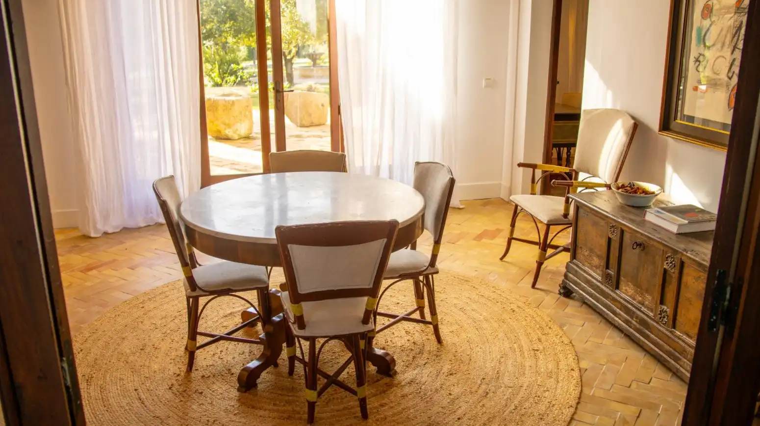 Dining room of Houses for rent in Campanet  with Air Conditioner, Heating and Terrace