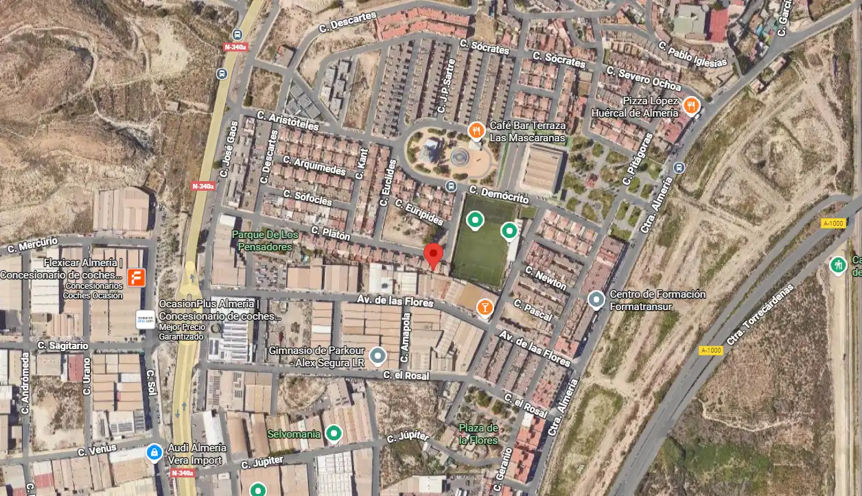 Vista exterior de Pis en venda en Huércal de Almería