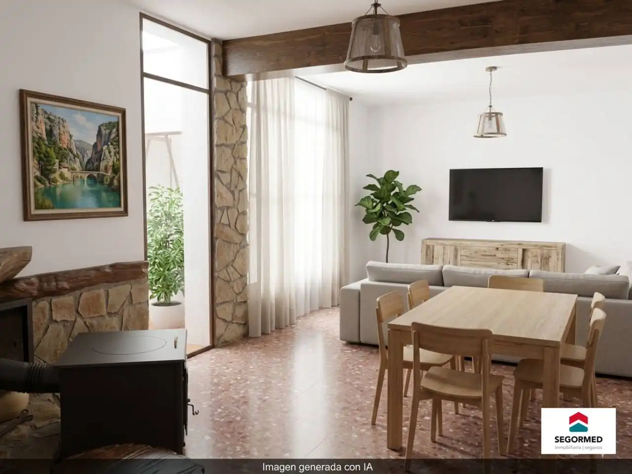 Sala de estar de Casa o chalet en venta en Montanejos con Terraza