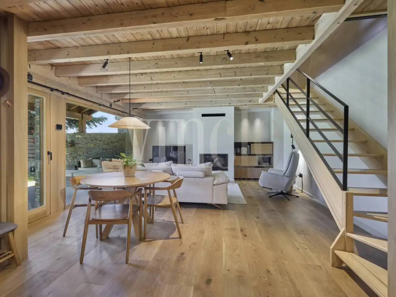 Sala de estar de Casa o chalet en venta en Guils de Cerdanya con Calefacción, Jardín privado y Parquet