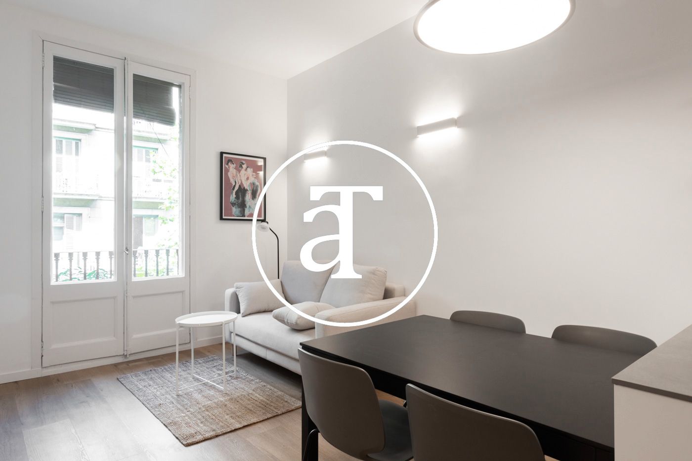 Bedroom of Flat to rent in  Barcelona Capital  with Air Conditioner, Heating and Furnished