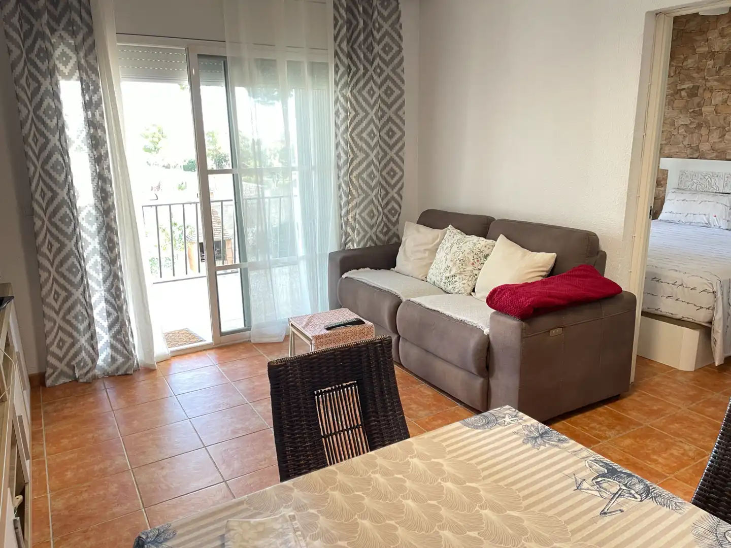 Sala d'estar de Apartament de lloguer en Miami Platja