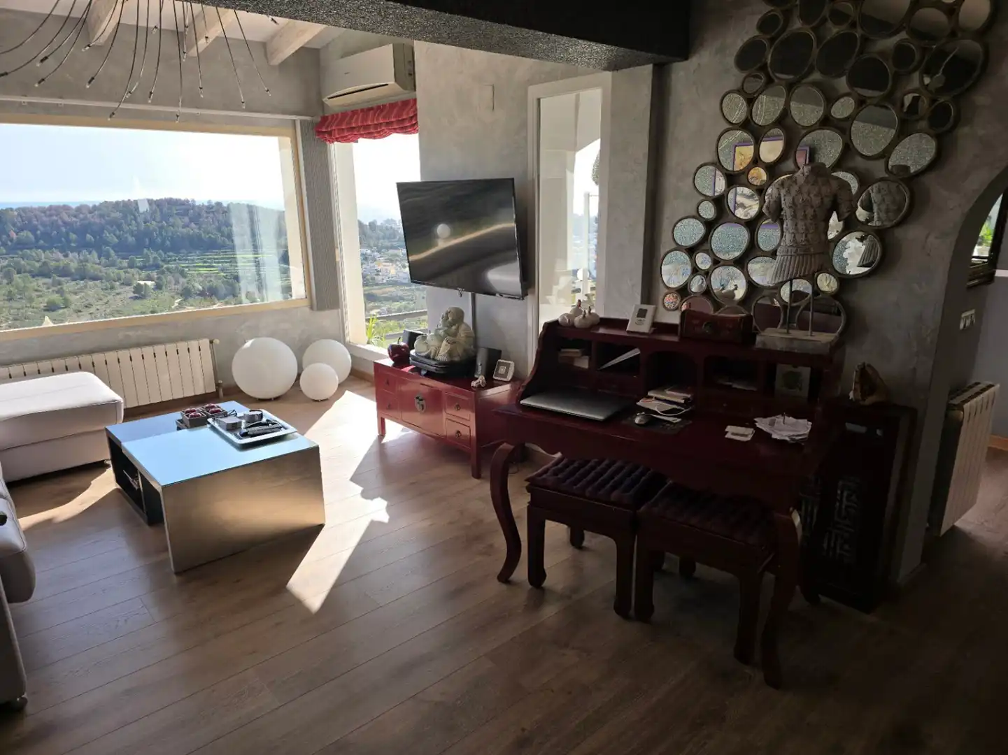 Sala de estar de Casa o chalet en venta en Calpe / Calp con Aire acondicionado, Calefacción y Jardín privado
