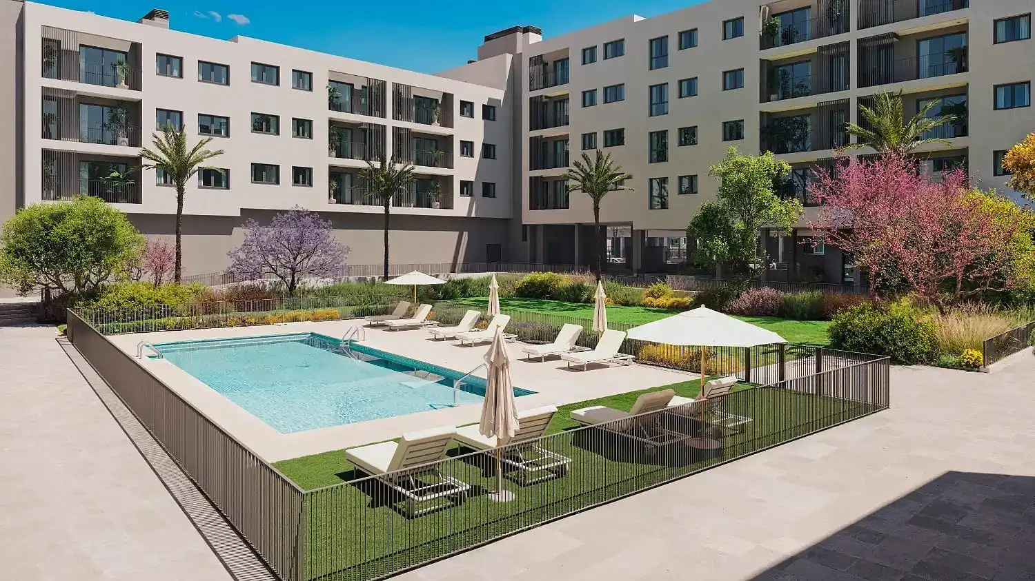 Piscina de Apartament en venda en Alicante / Alacant amb Aire condicionat, Terrassa i Traster
