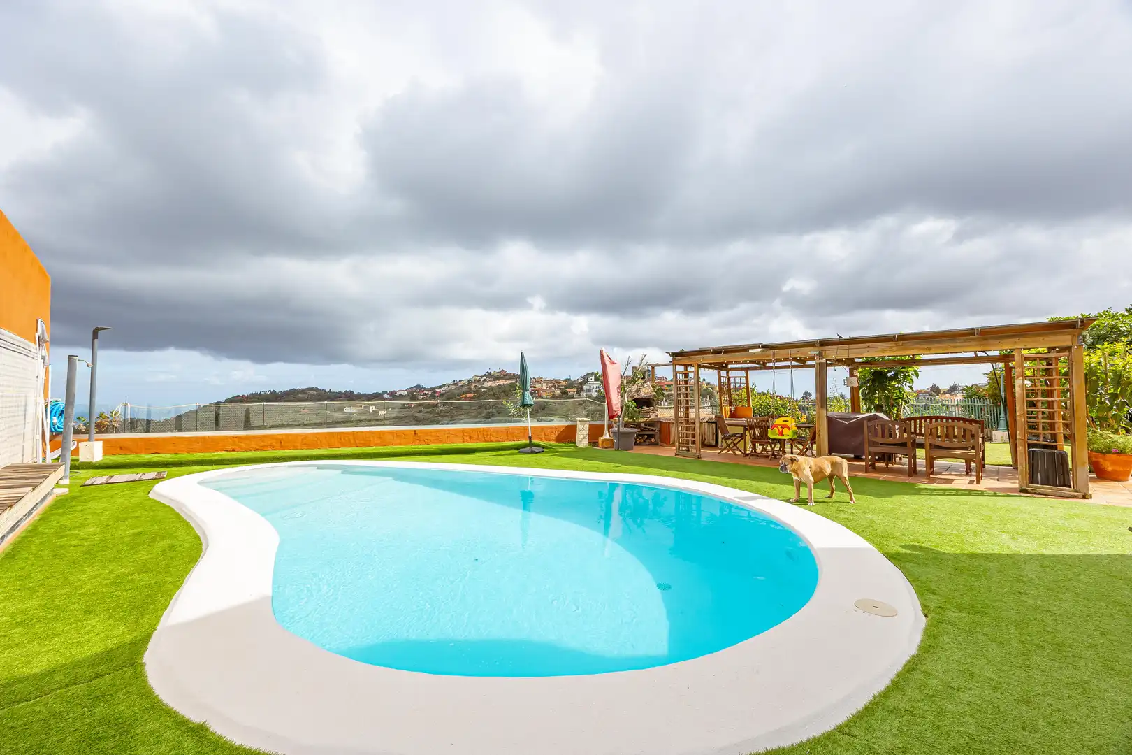 Swimming pool of Houses for sale in Santa Brígida  with Private garden, Terrace and Storage room