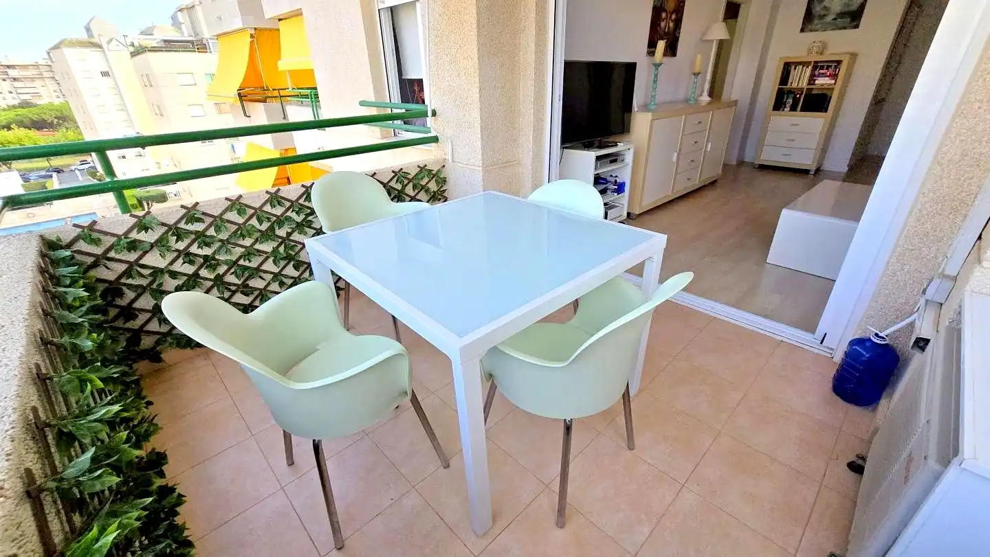 Terrassa de Apartament de lloguer en Gandia amb Aire condicionat, Parquet i Terrassa