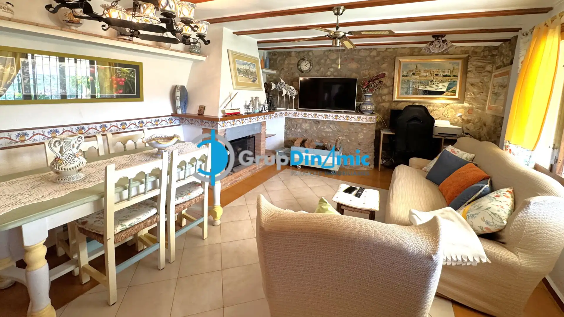 Sala de estar de Casa o chalet en venta en Calonge i Sant Antoni con Aire acondicionado, Jardín privado y Parquet