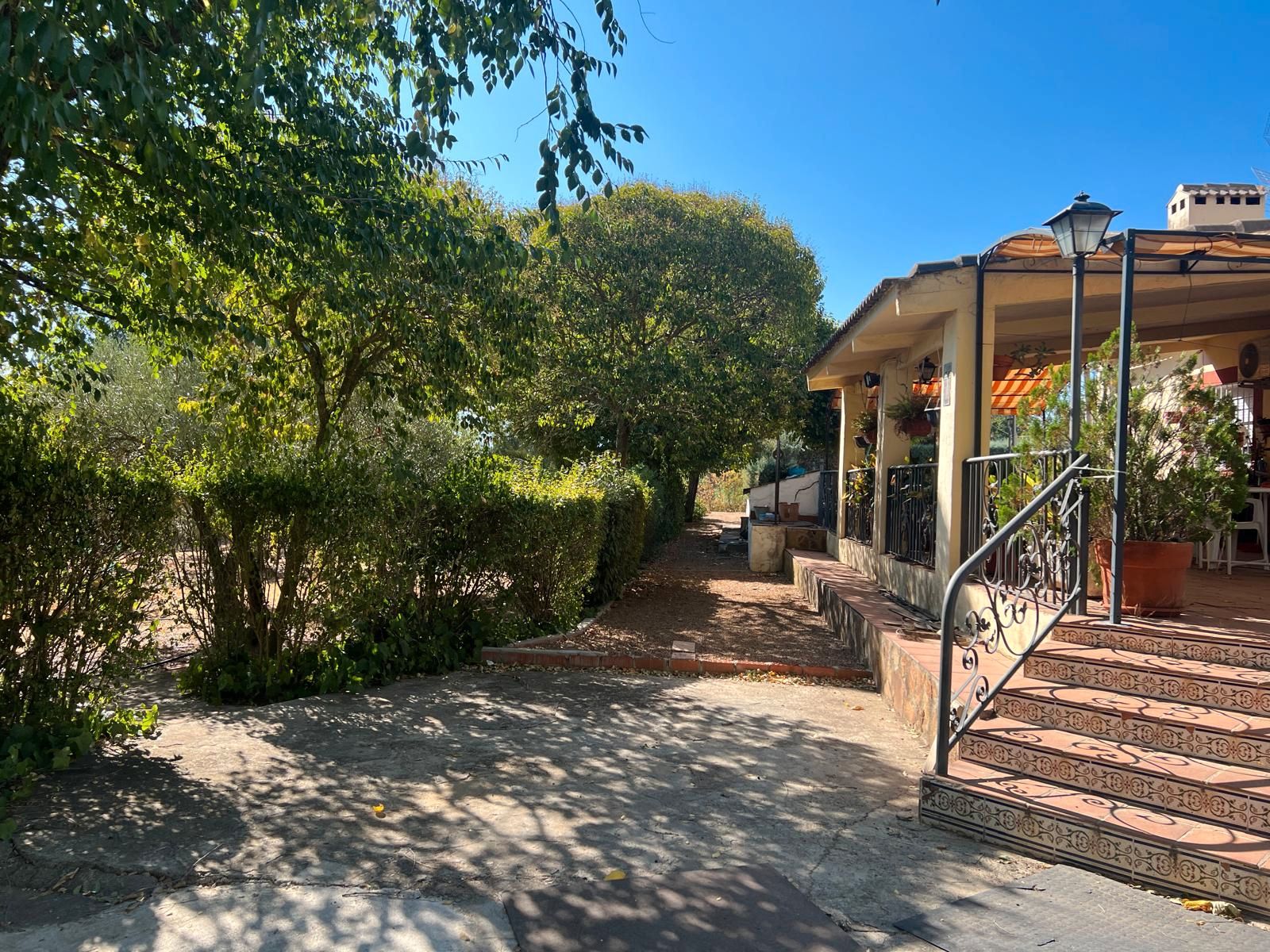 Vista exterior de Finca rústica en venda en Brazatortas amb Jardí privat, Traster i Piscina