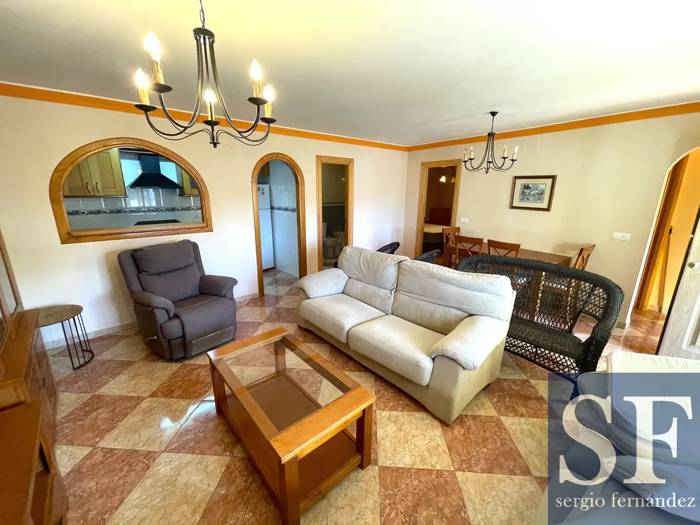 Sala de estar de Apartamento en venta en Cómpeta