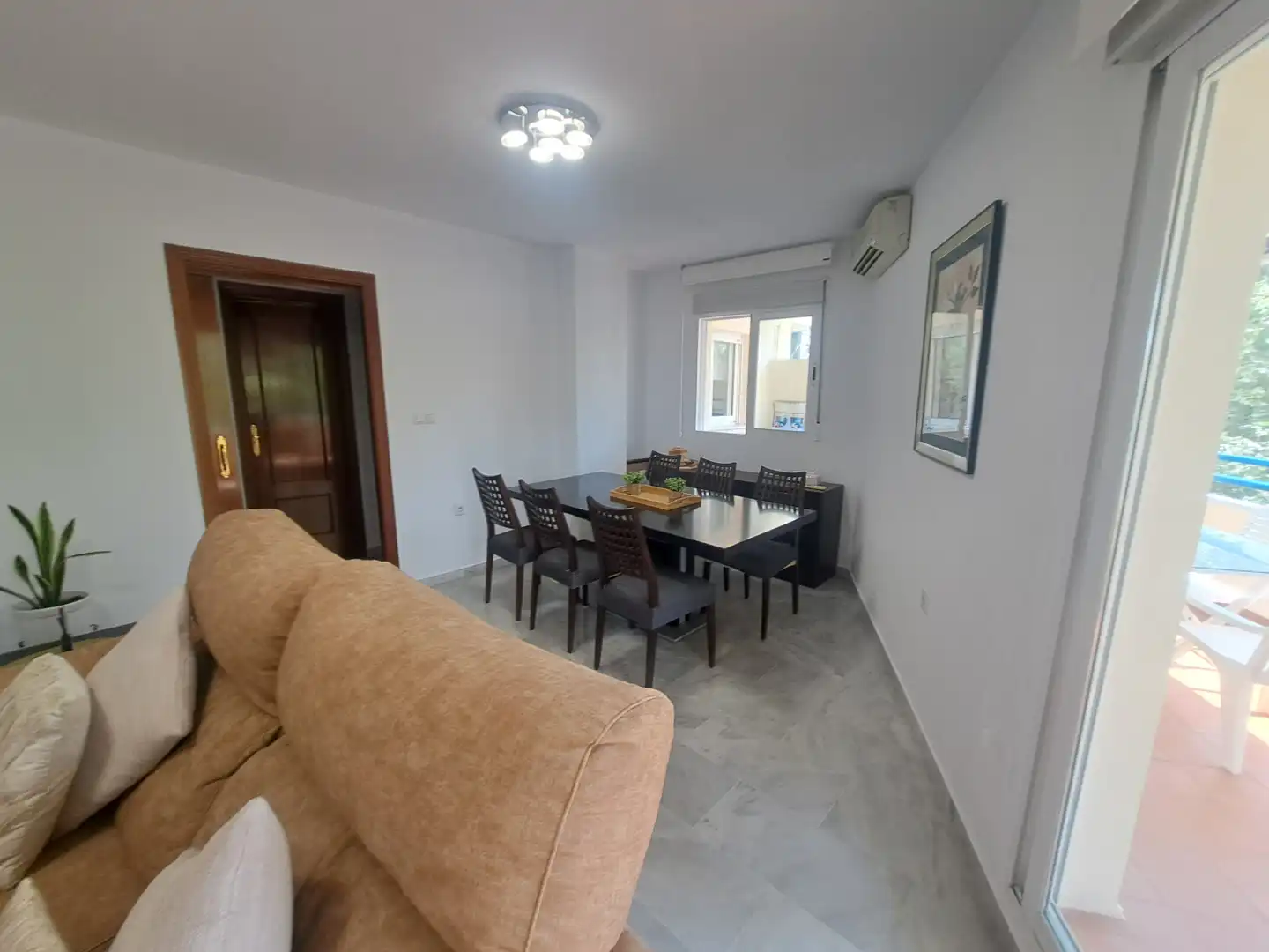 Dining room of Flat for rent in Marbella  with Air Conditioner, Heating and Terrace