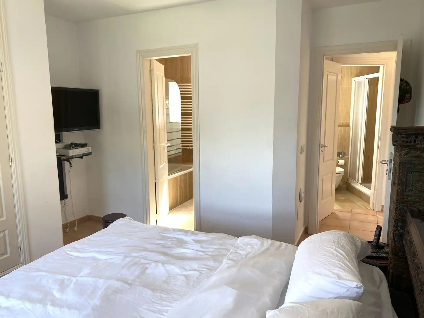 Habitación de Casa adosada en venta en Santa Eulària des Riu con Aire acondicionado, Calefacción y Jardín privado