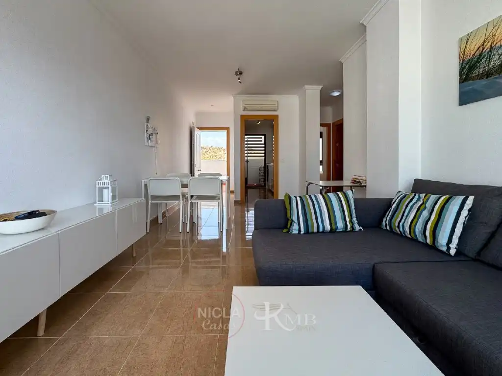 Wohnzimmer von Wohnungen zum Verkauf in Vera mit Klimaanlage, Terrasse und Möbliert