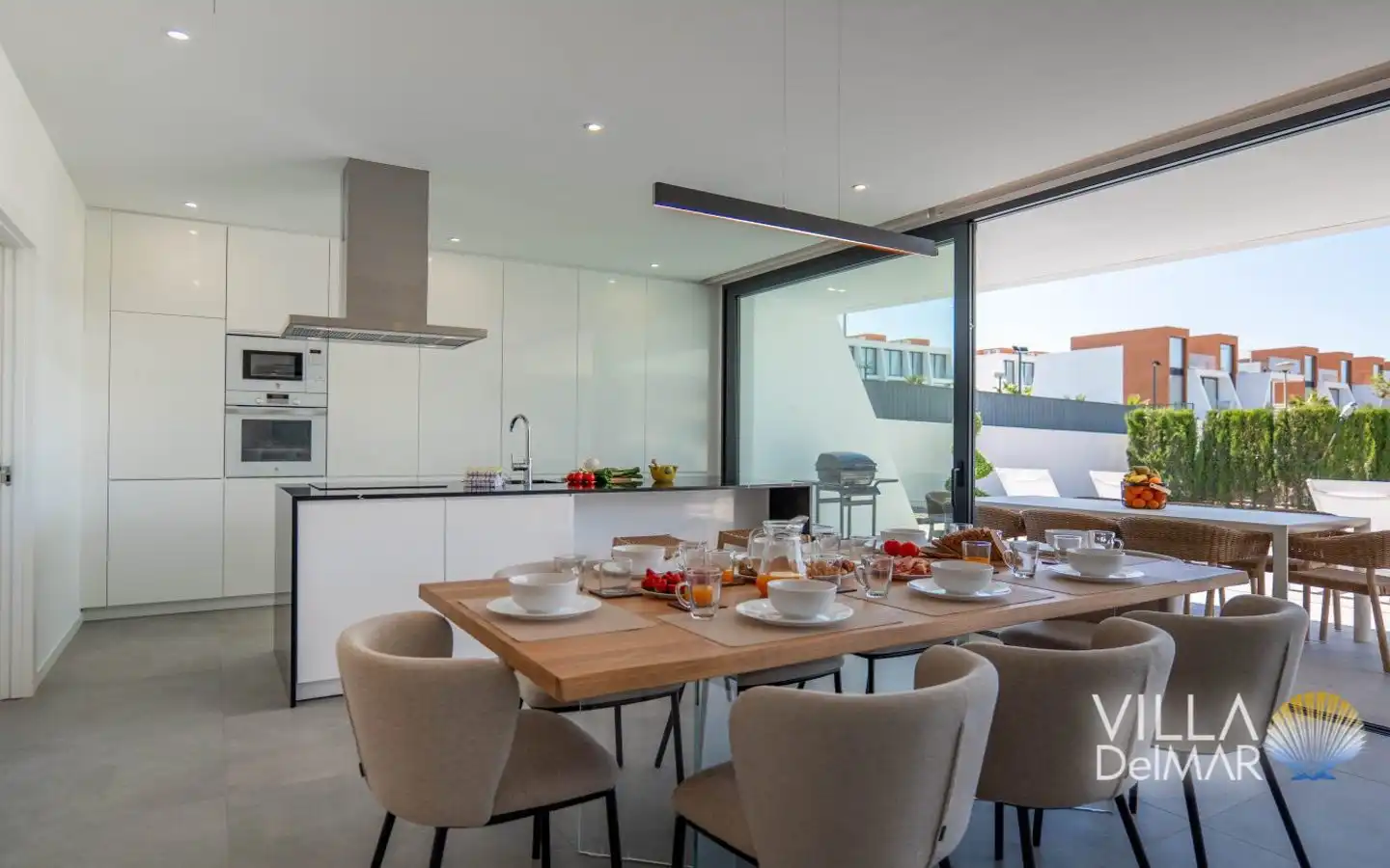 Dining room of Houses for sale in Calpe / Calp  with Air Conditioner, Heating and Private garden