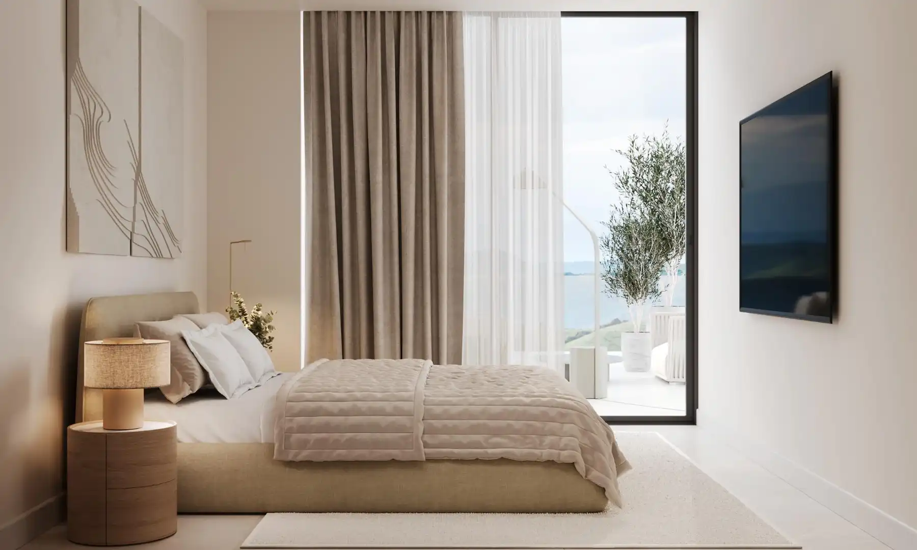 Bedroom of Flat for sale in Estepona  with Air Conditioner, Heating and Private garden
