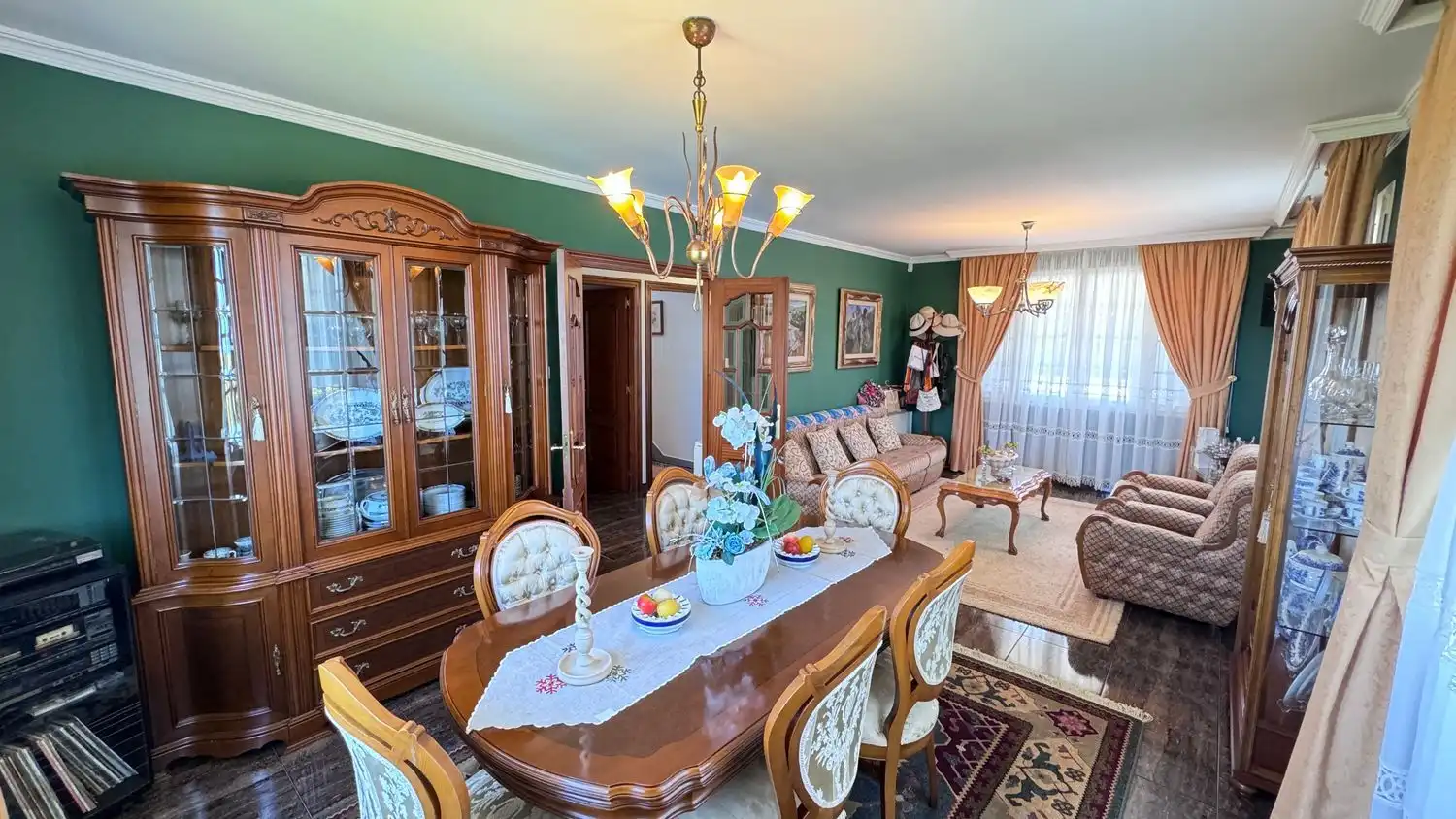 Dining room of Houses for sale in Carballo  with Heating, Private garden and Swimming Pool