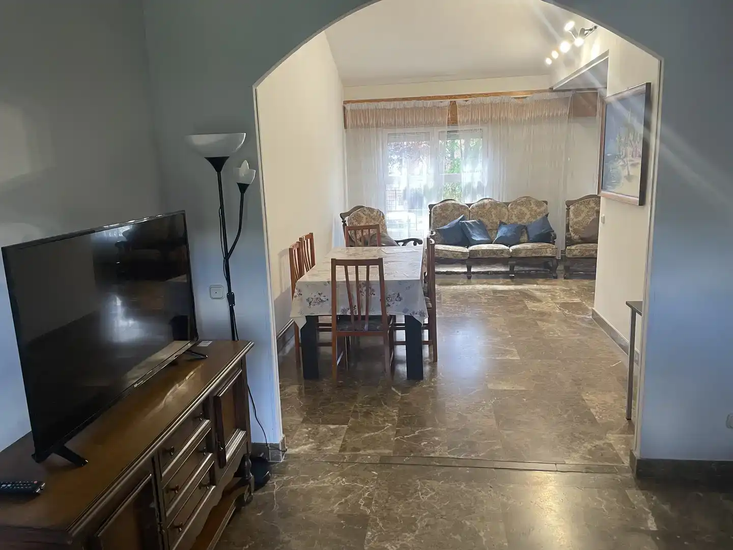 Living room of Houses for rent in Simancas  with Private garden, Storage room and Furnished