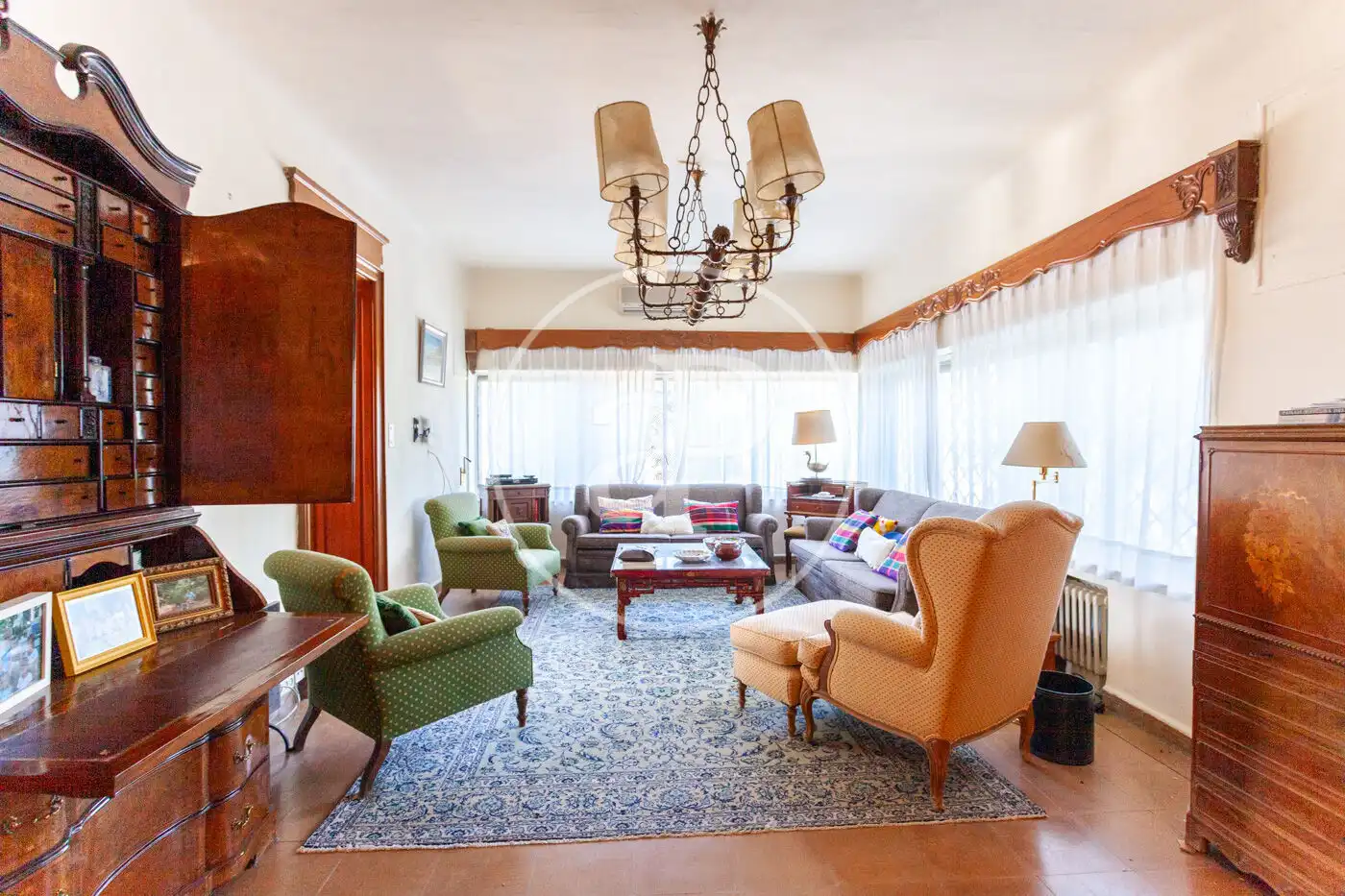 Sala de estar de Casa o chalet en venta en Torrelodones con Calefacción, Jardín privado y Terraza