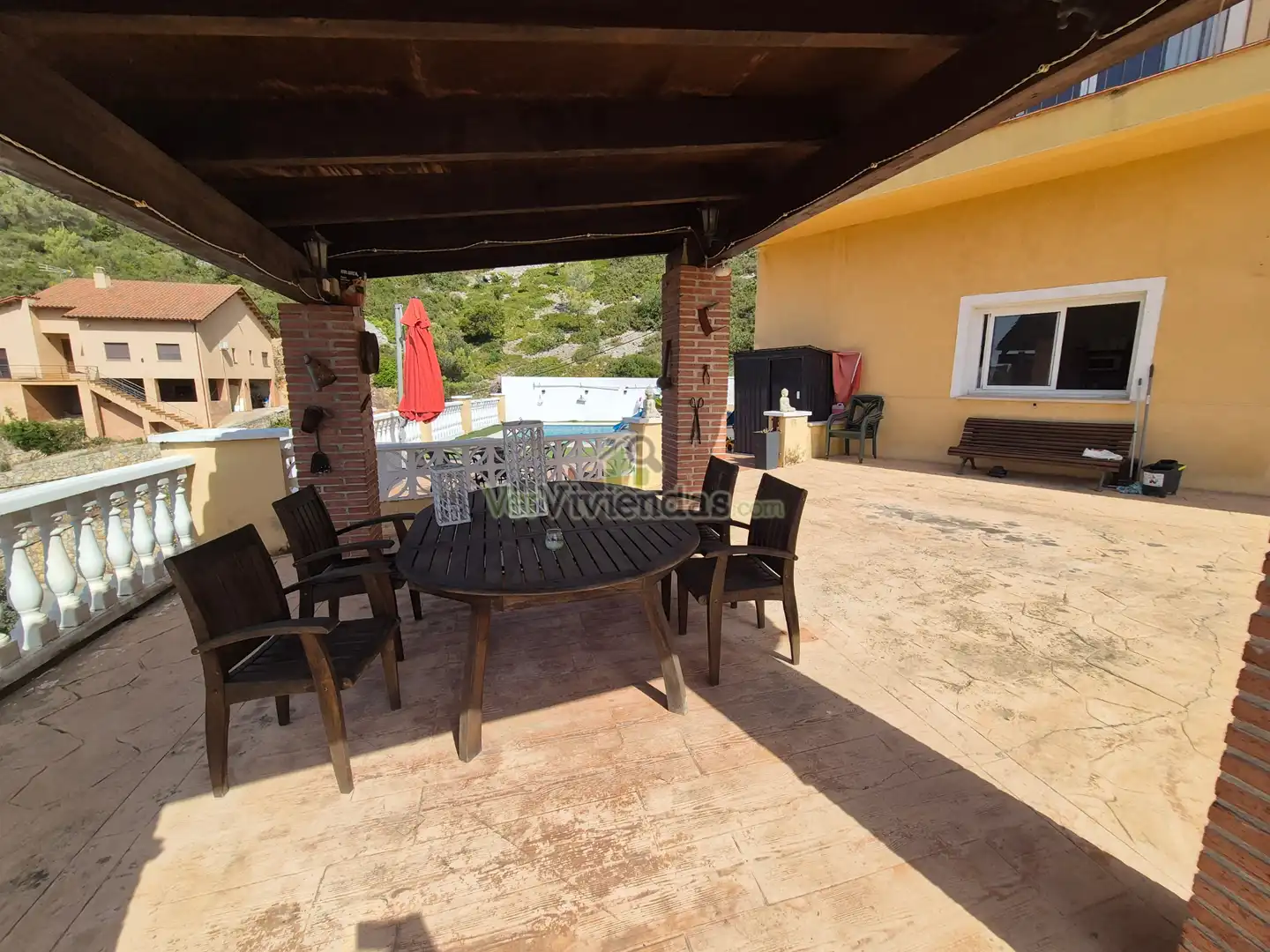 Terraza de Casa o chalet en venta en Olesa de Bonesvalls con Aire acondicionado, Calefacción y Jardín privado