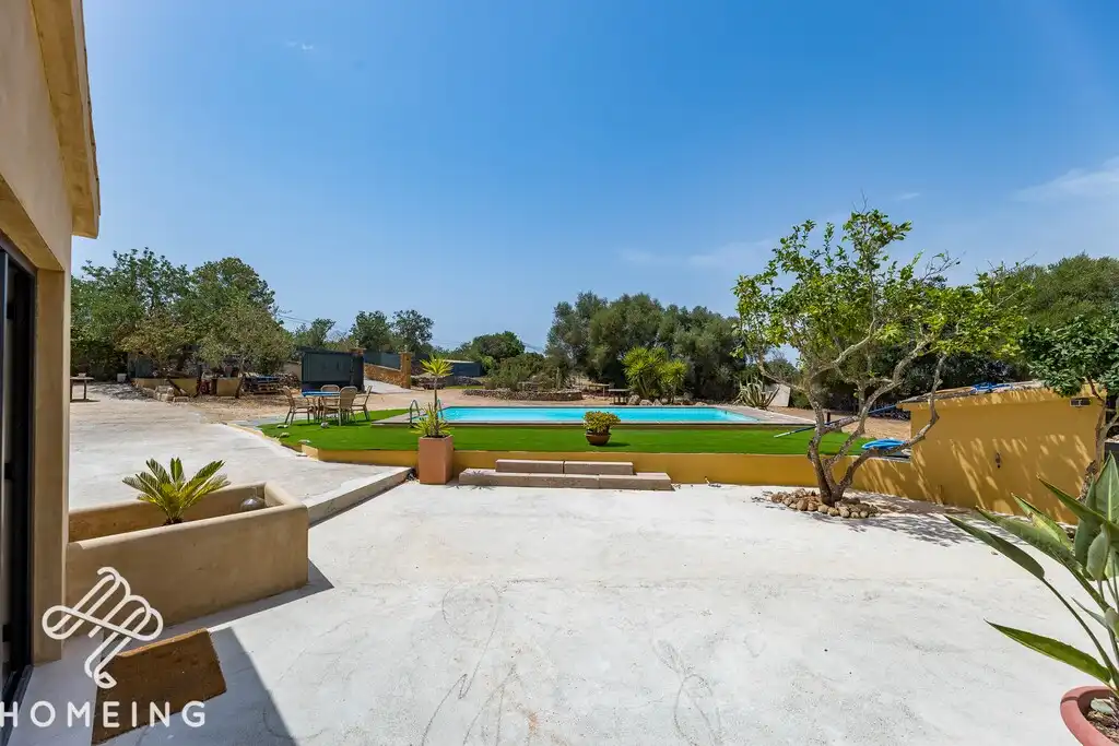 Terrace of Country homes for rent in Llucmajor  with Air Conditioner, Private garden and Swimming Pool