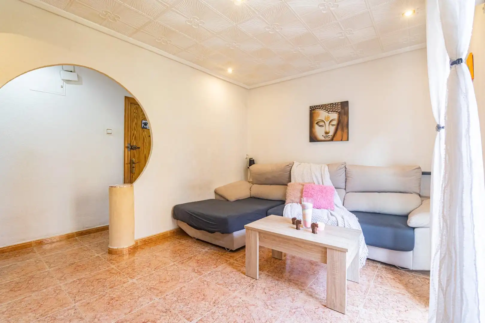 Living room of Flat for sale in Elche / Elx  with Air Conditioner, Storage room and Balcony