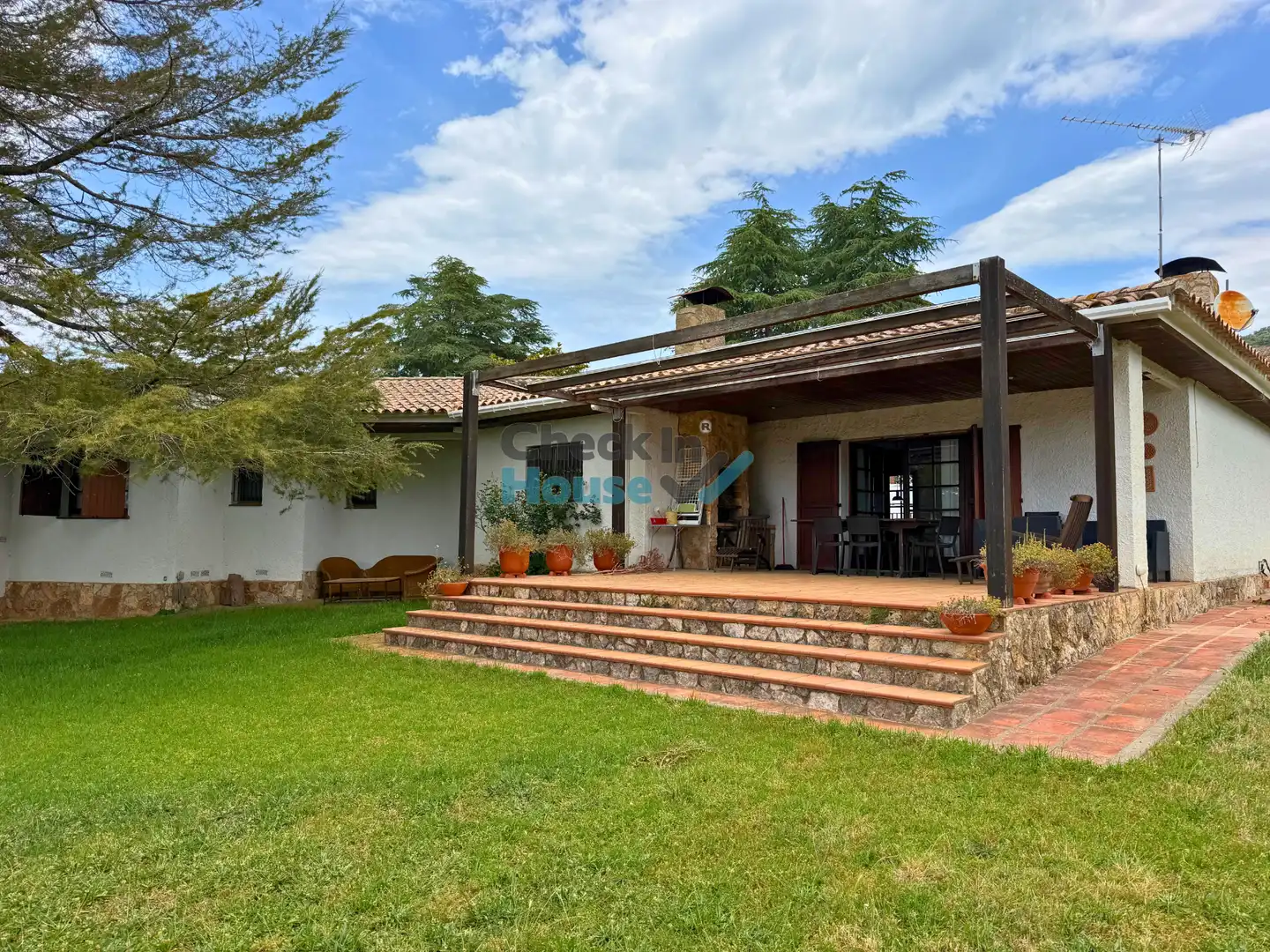 Garden of Houses for sale in Santa Cristina d'Aro  with Heating, Private garden and Terrace