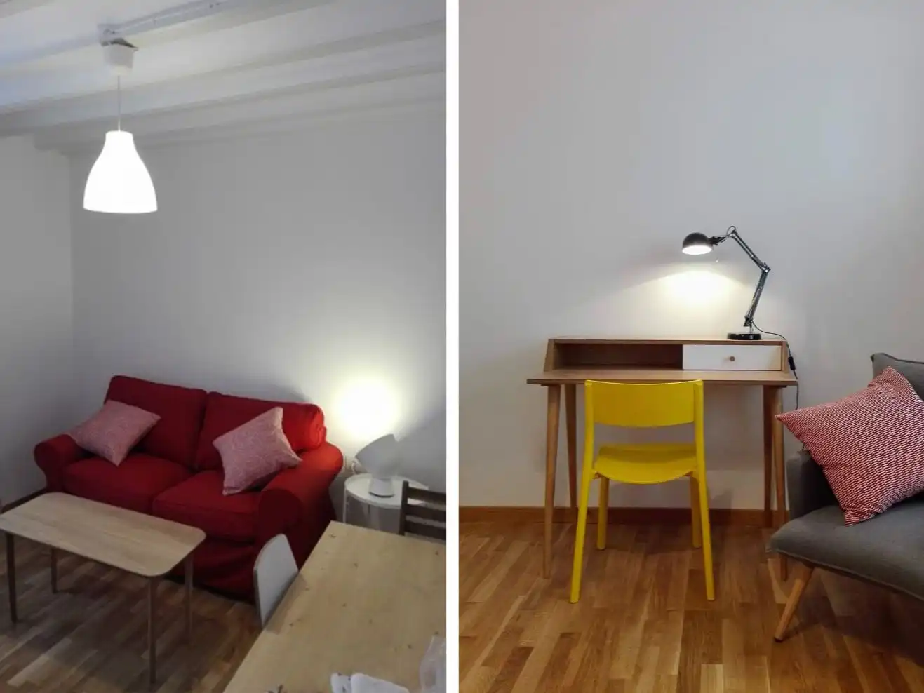 Sala d'estar de Pis de lloguer en Cádiz amb Parquet, Moblat i Forn