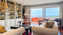 Living room of Flat for sale in Caldes d'Estrac  with Air Conditioner, Private garden and Terrace
