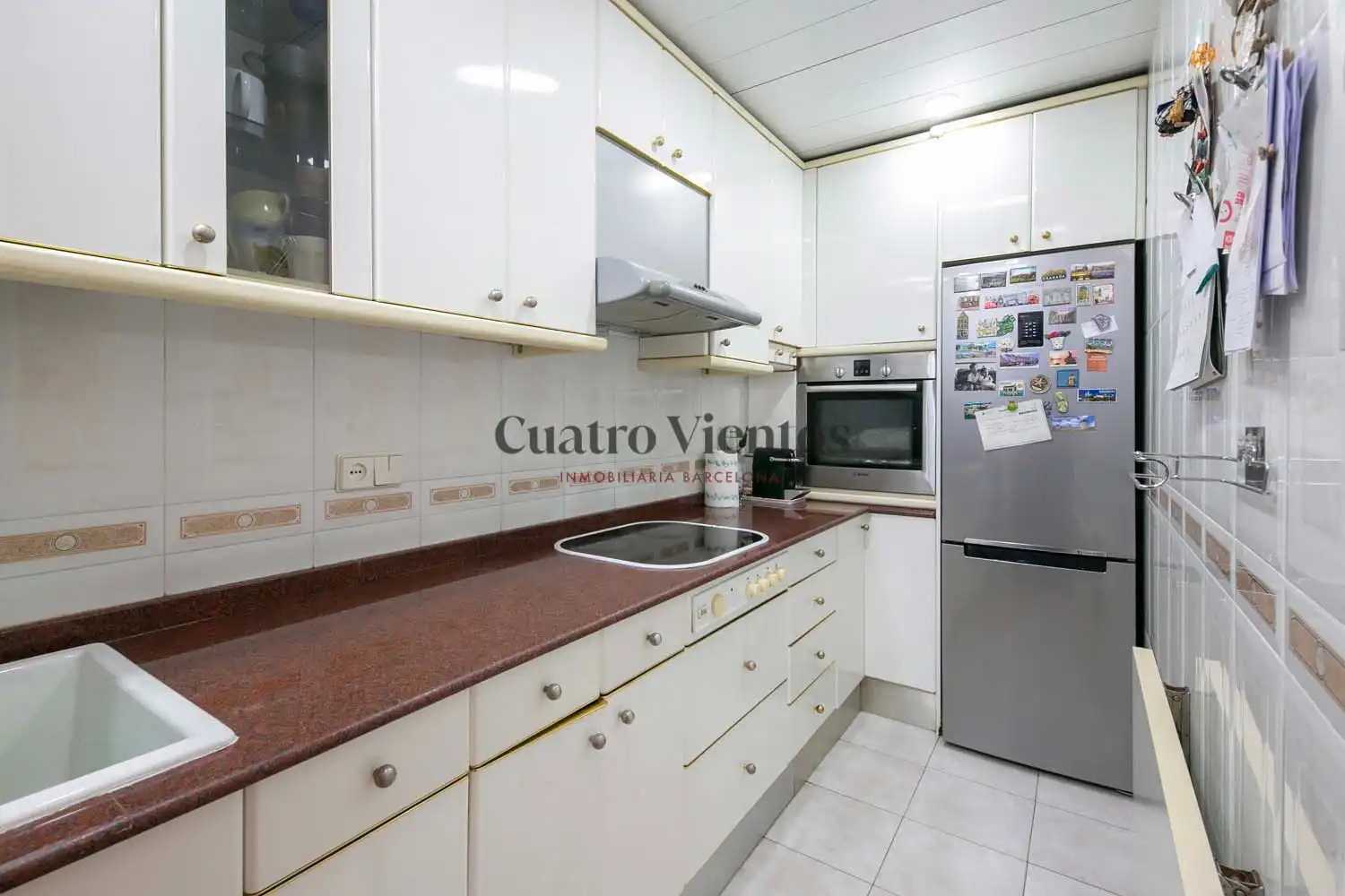 Kitchen of Flat for sale in Barcelona  with Heating, Terrace and Oven