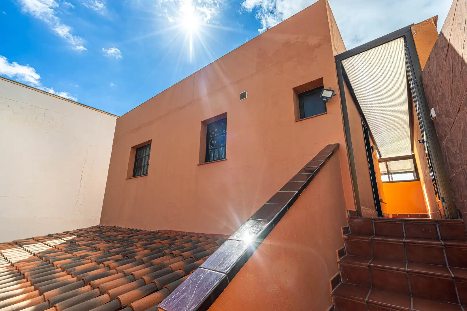 Vista exterior de Casa adosada en venta en San Cristóbal de la Laguna con Jardín privado, Terraza y Trastero