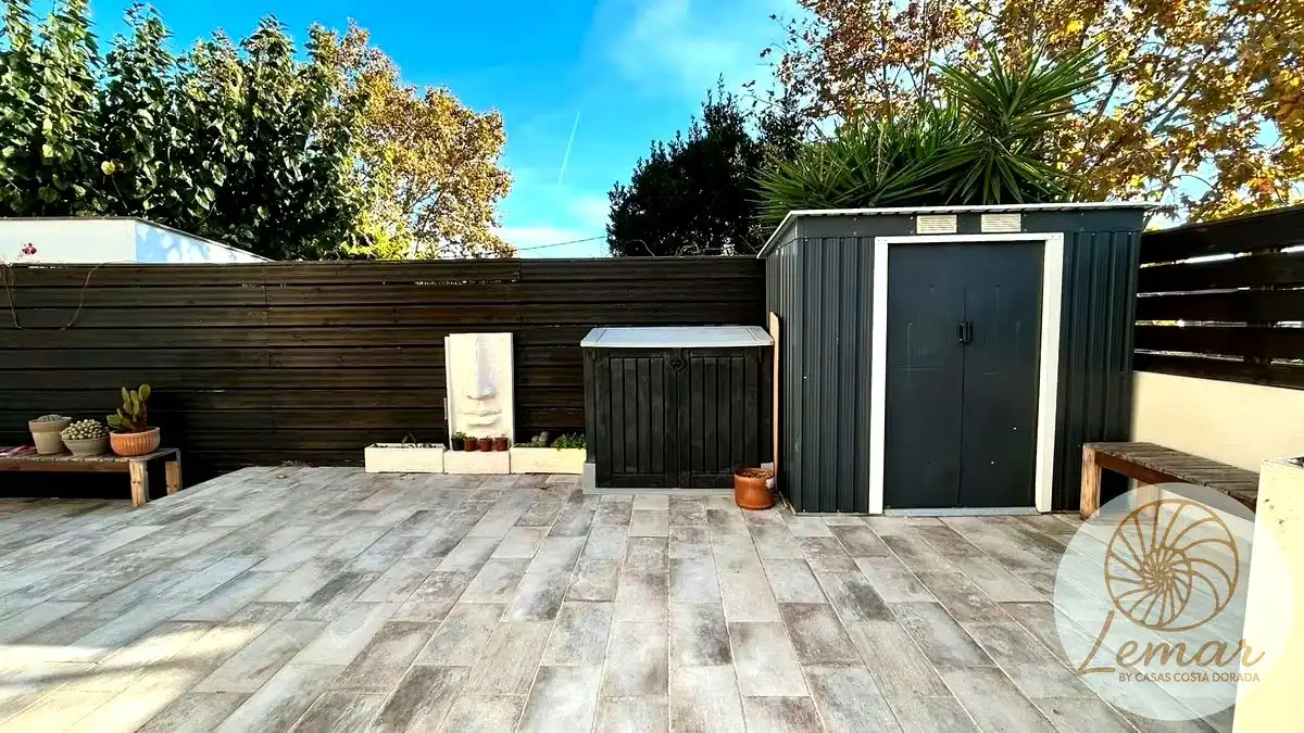 Terraza de Casa o chalet en venta en Castelldefels con Jardín privado, Terraza y Piscina