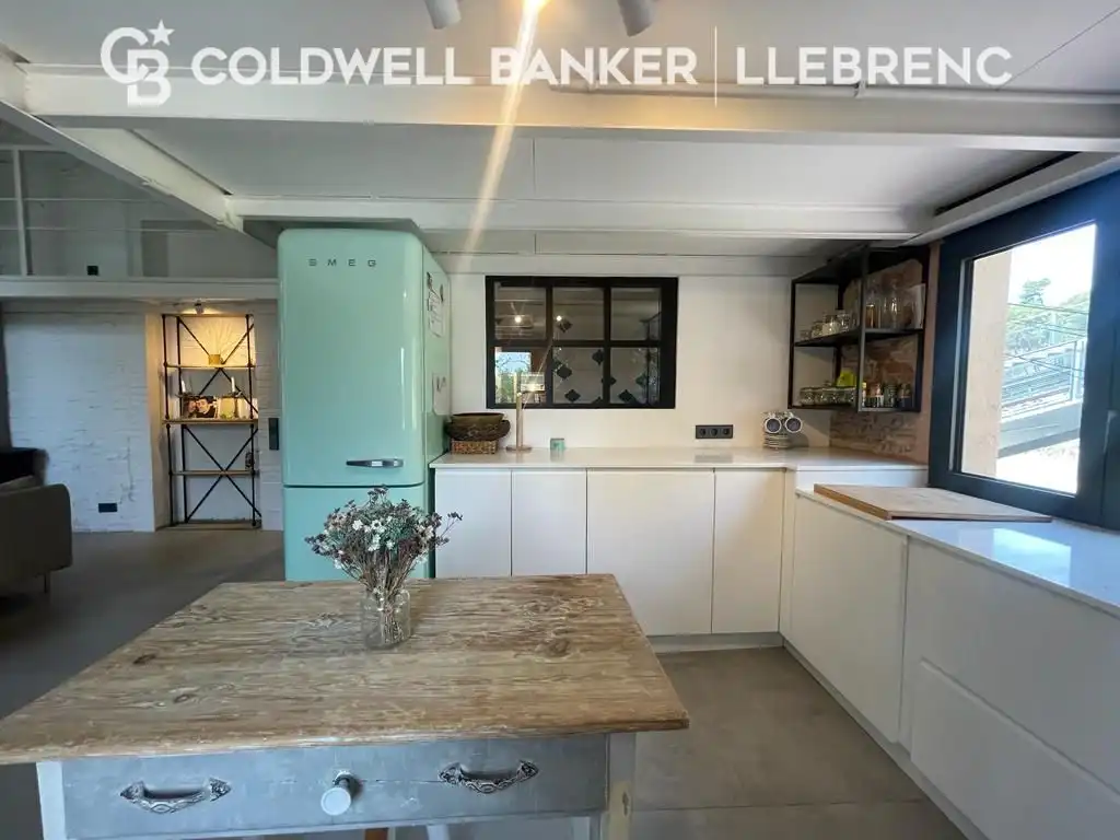 Cocina de Dúplex de alquiler en Barcelona con Parquet, Amueblado y Horno