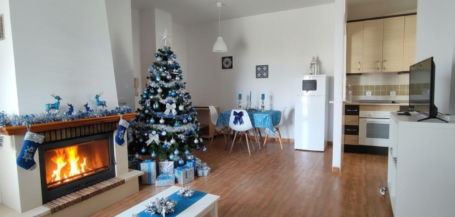 Sala d'estar de Pis en venda en Sorbas amb Aire condicionat, Jardí privat i Terrassa