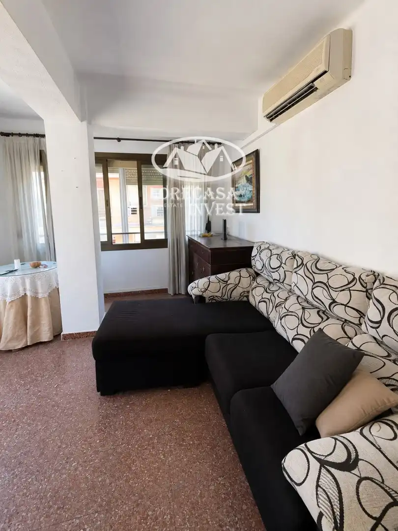 Living room of Flat for sale in  Palma de Mallorca  with Air Conditioner, Terrace and Furnished