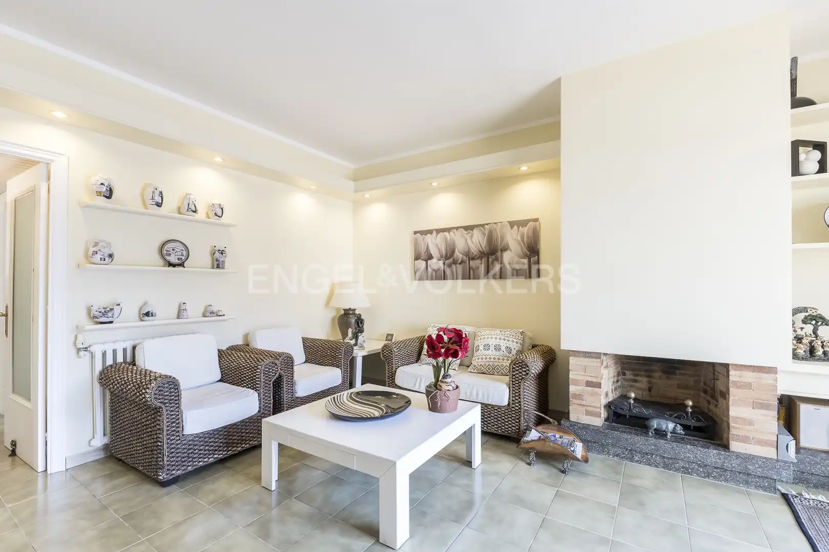Sala de estar de Casa o chalet en venta en Barcelona con Calefacción, Jardín privado y Terraza