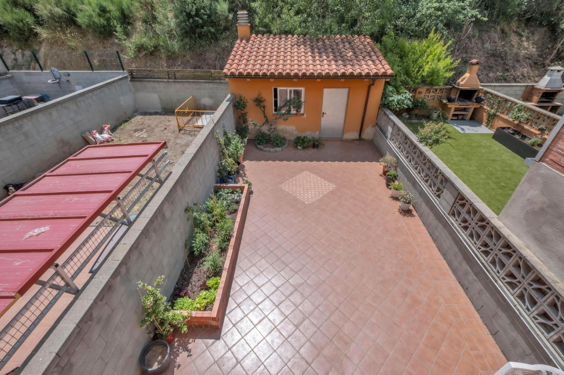 Jardí de Casa adosada en venda en Sant Hilari Sacalm amb Calefacció i Balcó