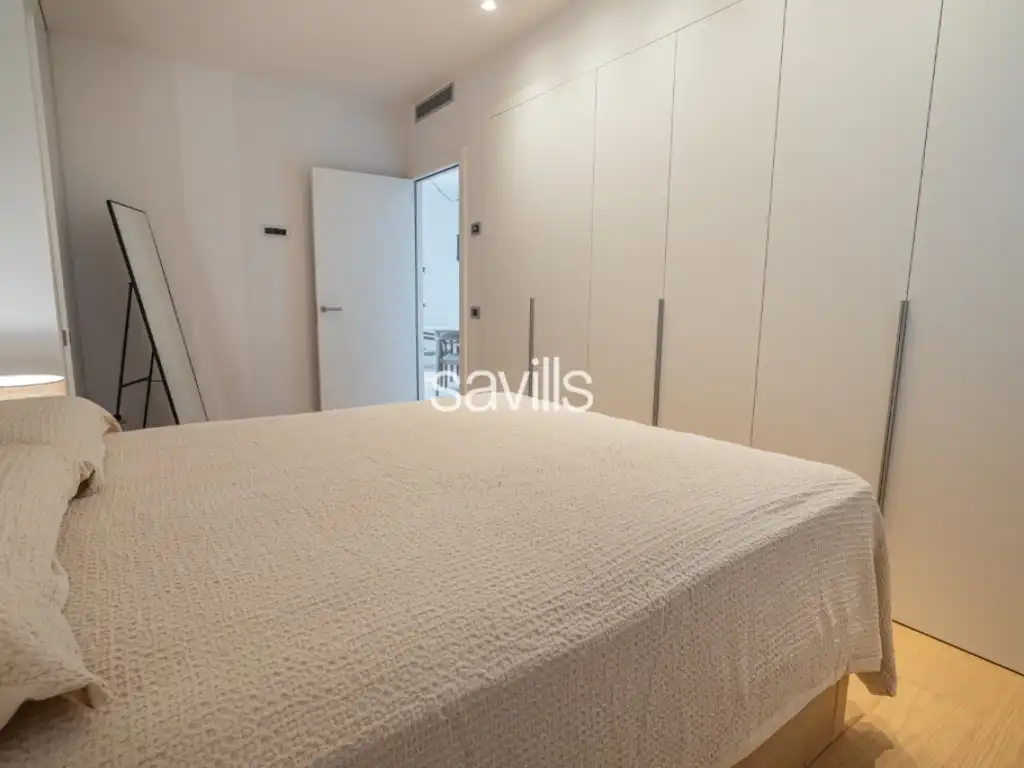 Schlafzimmer von Wohnungen zur Miete in Barcelona mit Klimaanlage und Möbliert