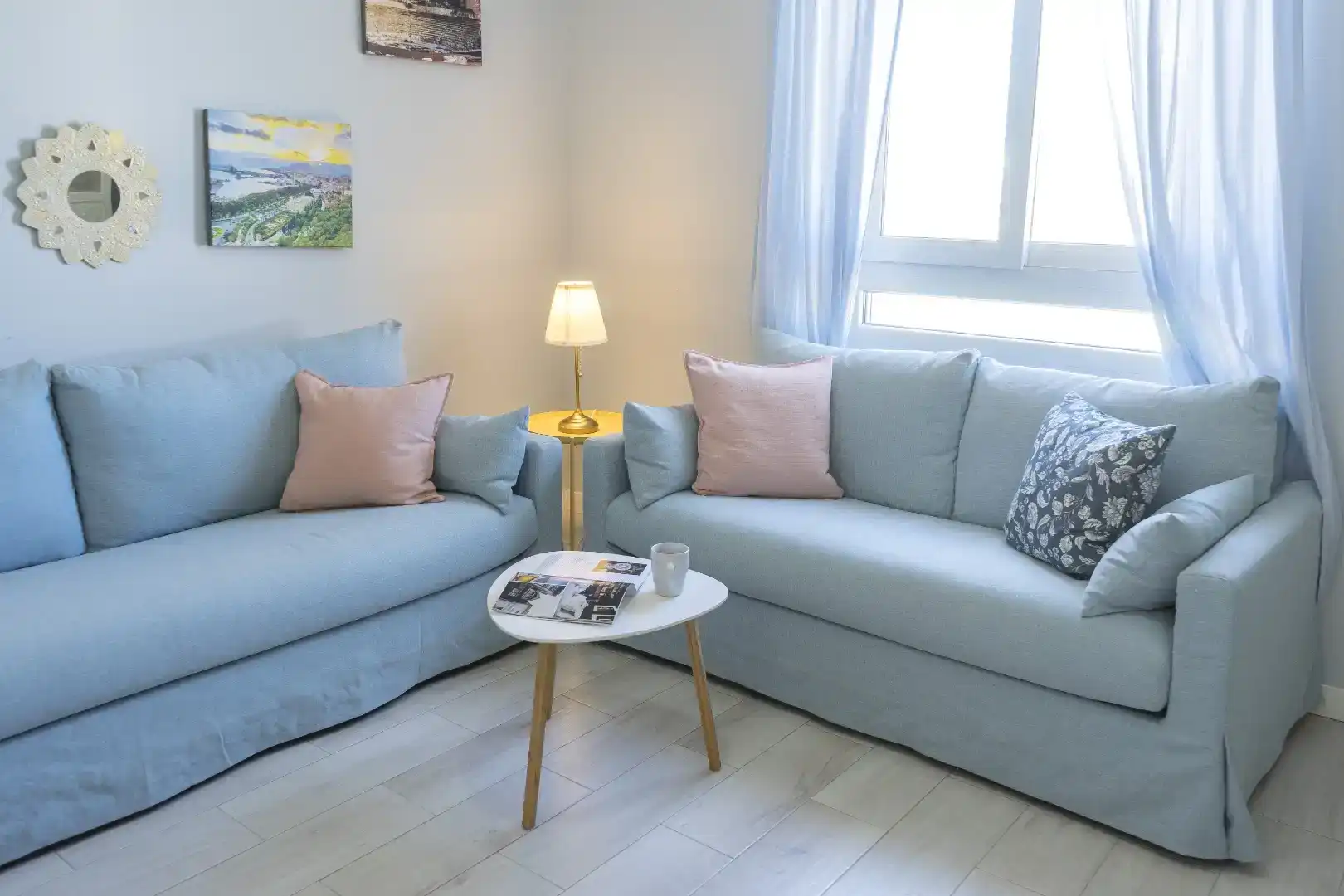 Wohnzimmer von Dachboden zur Miete in Málaga mit Klimaanlage, Abstellraum und Möbliert