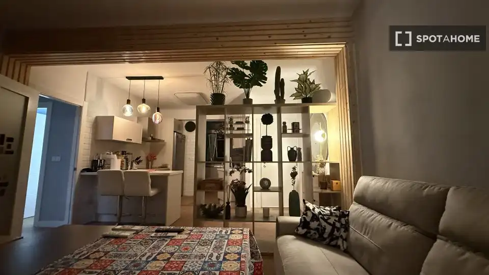 Living room of Flat for rent in Málaga  with Air Conditioner, Heating and Furnished