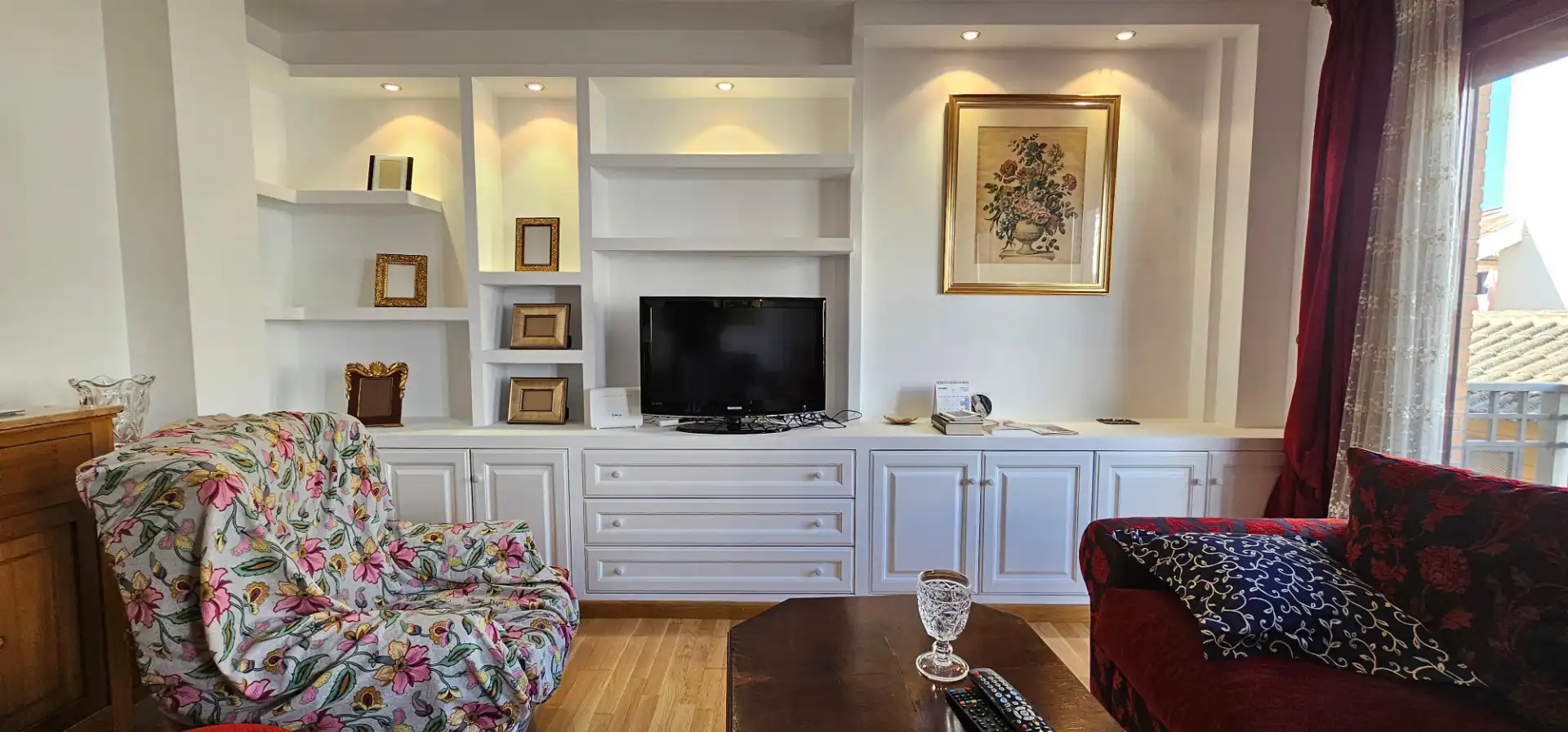 Living room of Flat for sale in Totana  with Air Conditioner, Parquet flooring and Storage room