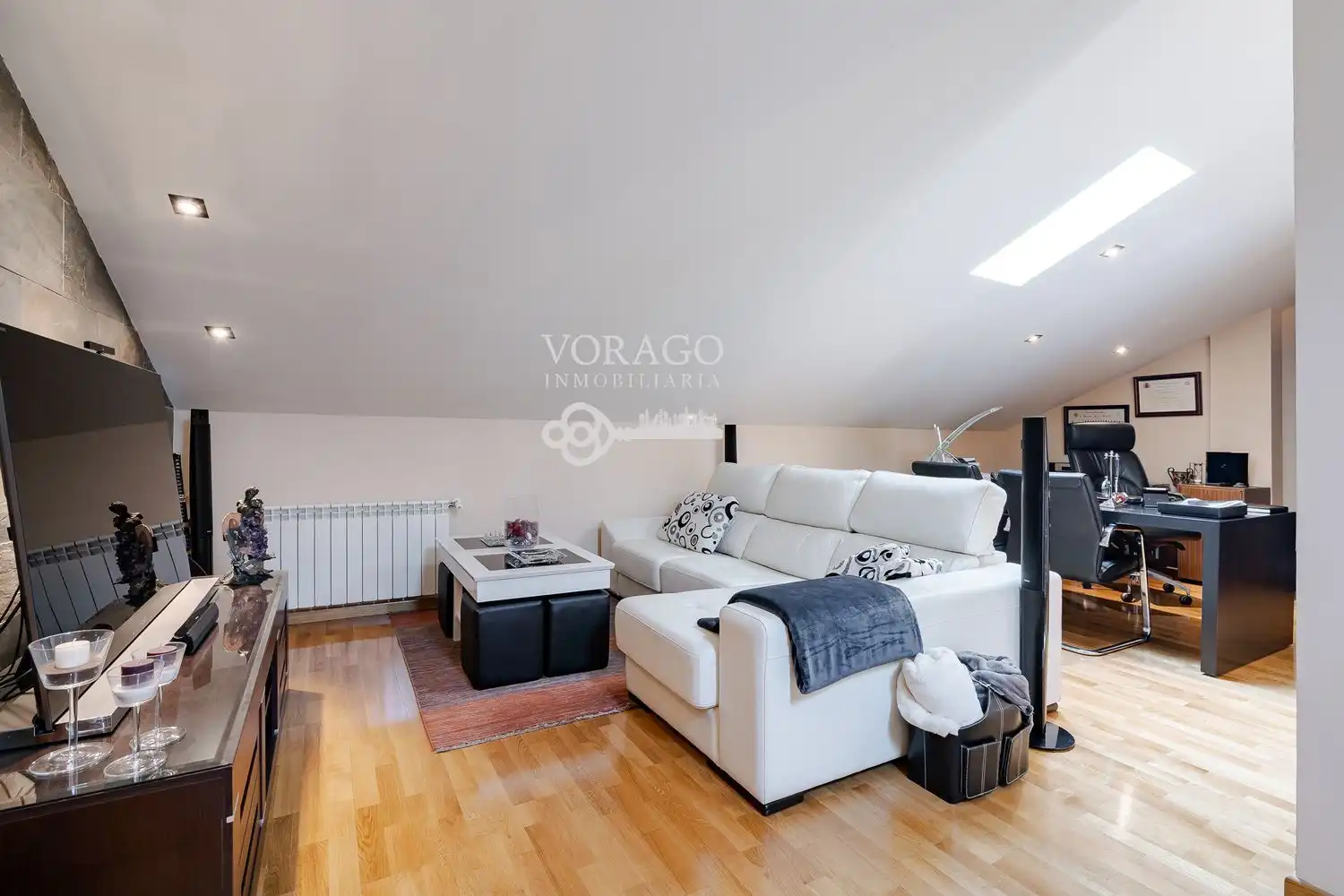 Sala de estar de Casa o chalet en venta en Meco con Jardín privado y Piscina