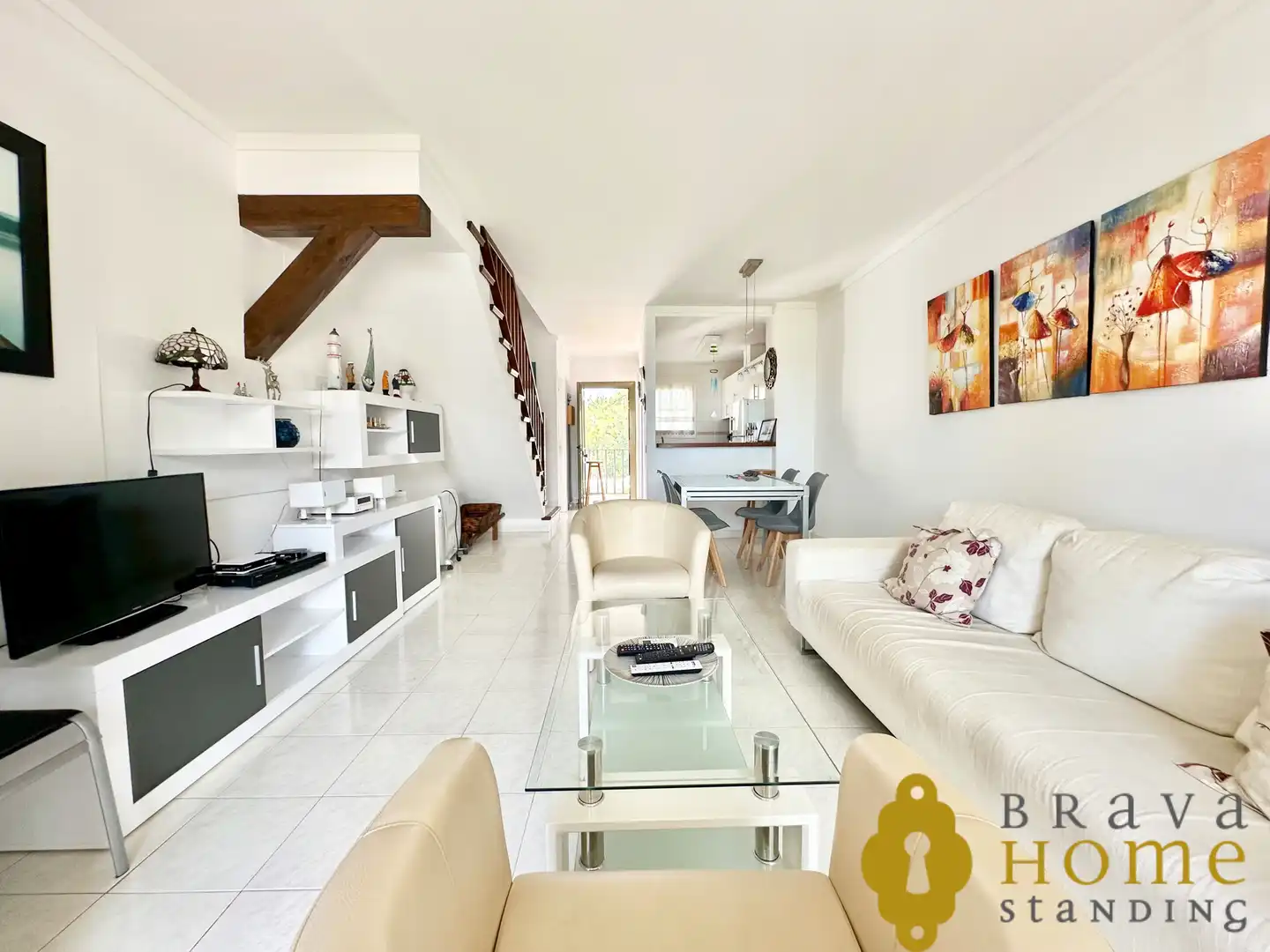 Sala de estar de Casa o chalet en venta en Roses con Aire acondicionado, Terraza y Balcón