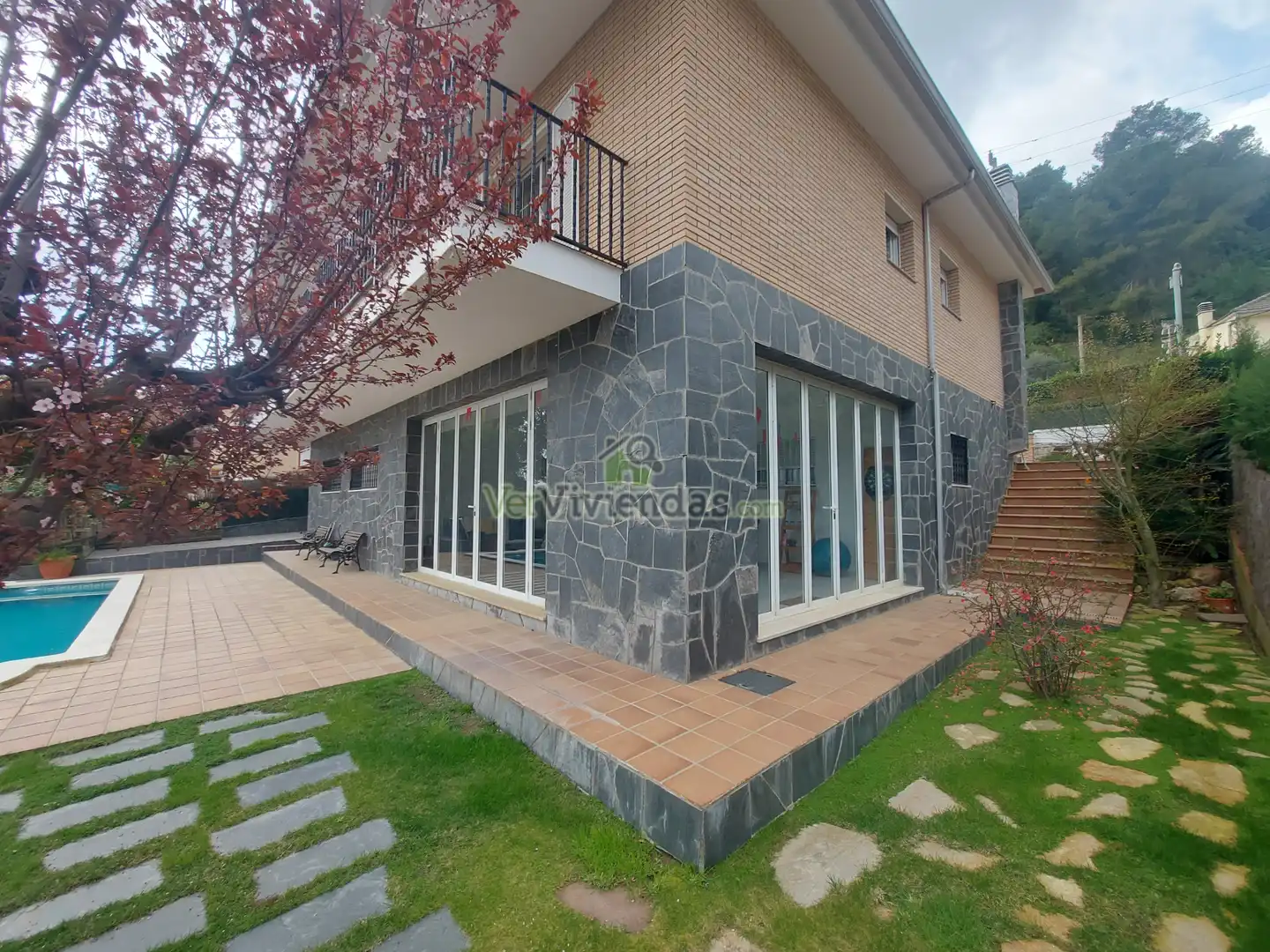 Jardín de Casa o chalet en venta en Vallirana con Calefacción, Jardín privado y Terraza