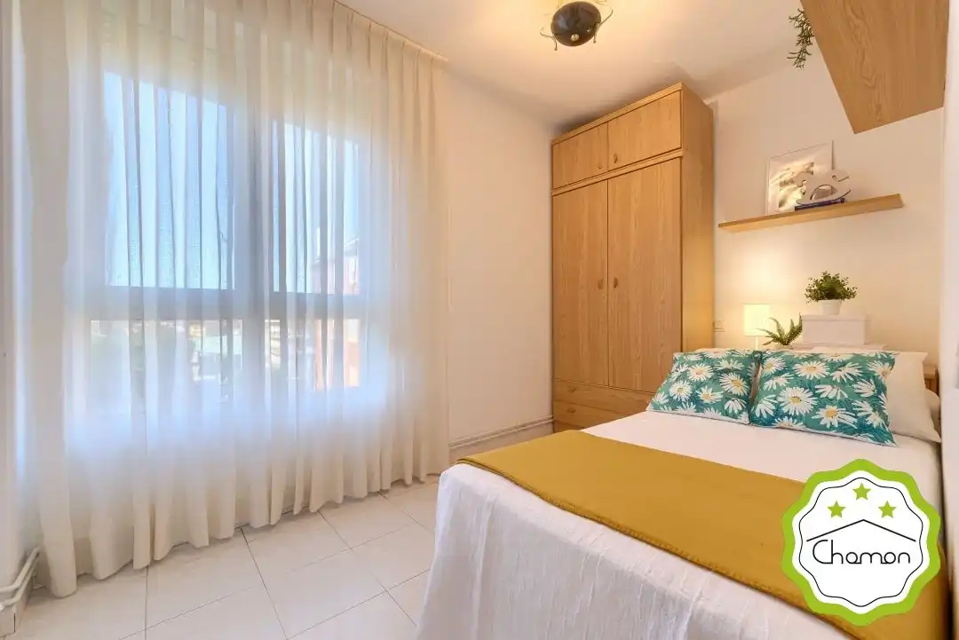 Schlafzimmer von Wohnung zur Miete in Noja mit Heizung, Privatgarten und Terrasse