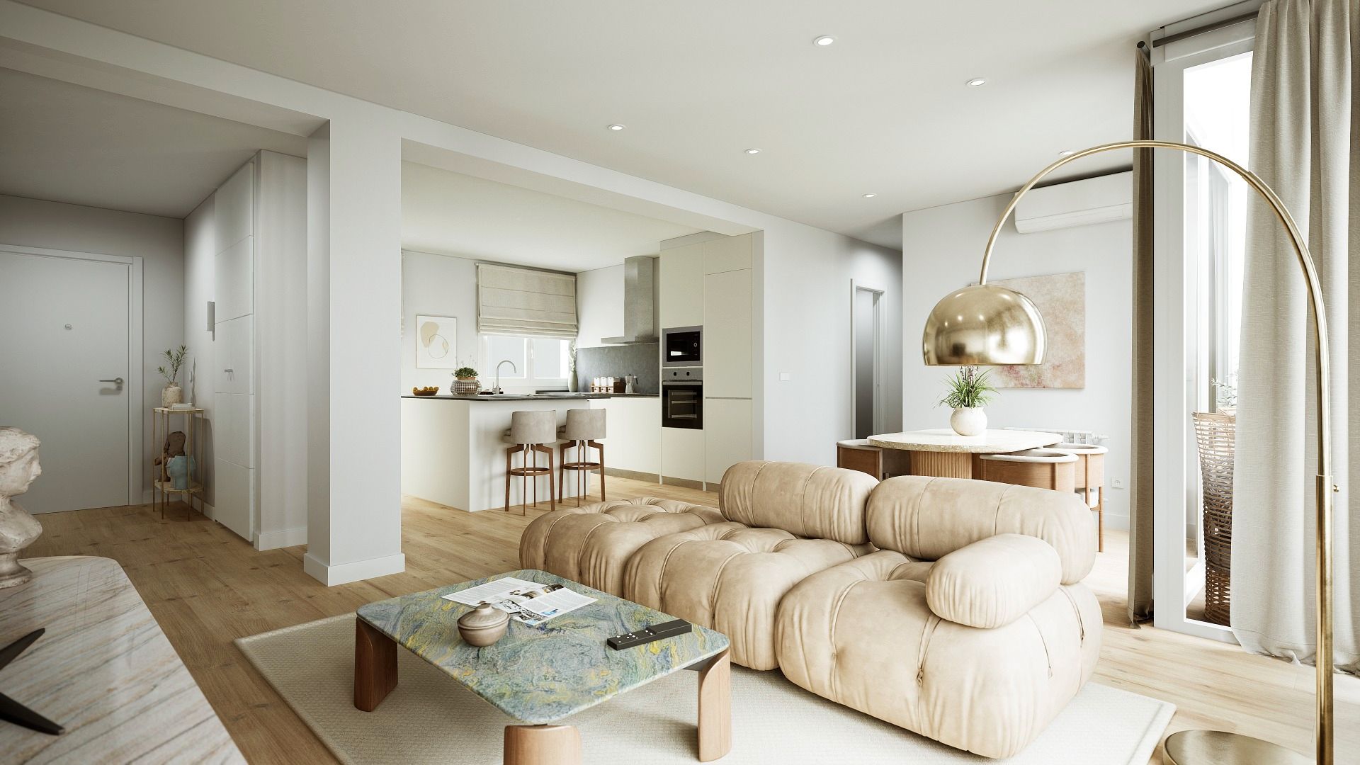 Living room of Flat for sale in  Madrid Capital
