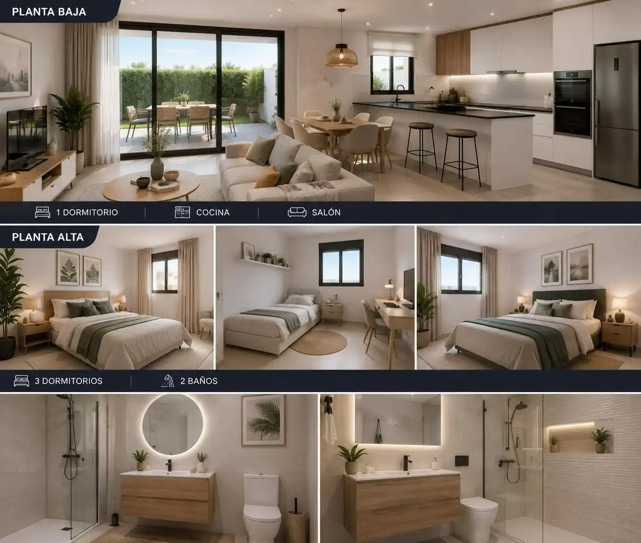 Habitación de Casa adosada en venta en Águilas con Aire acondicionado, Terraza y Piscina