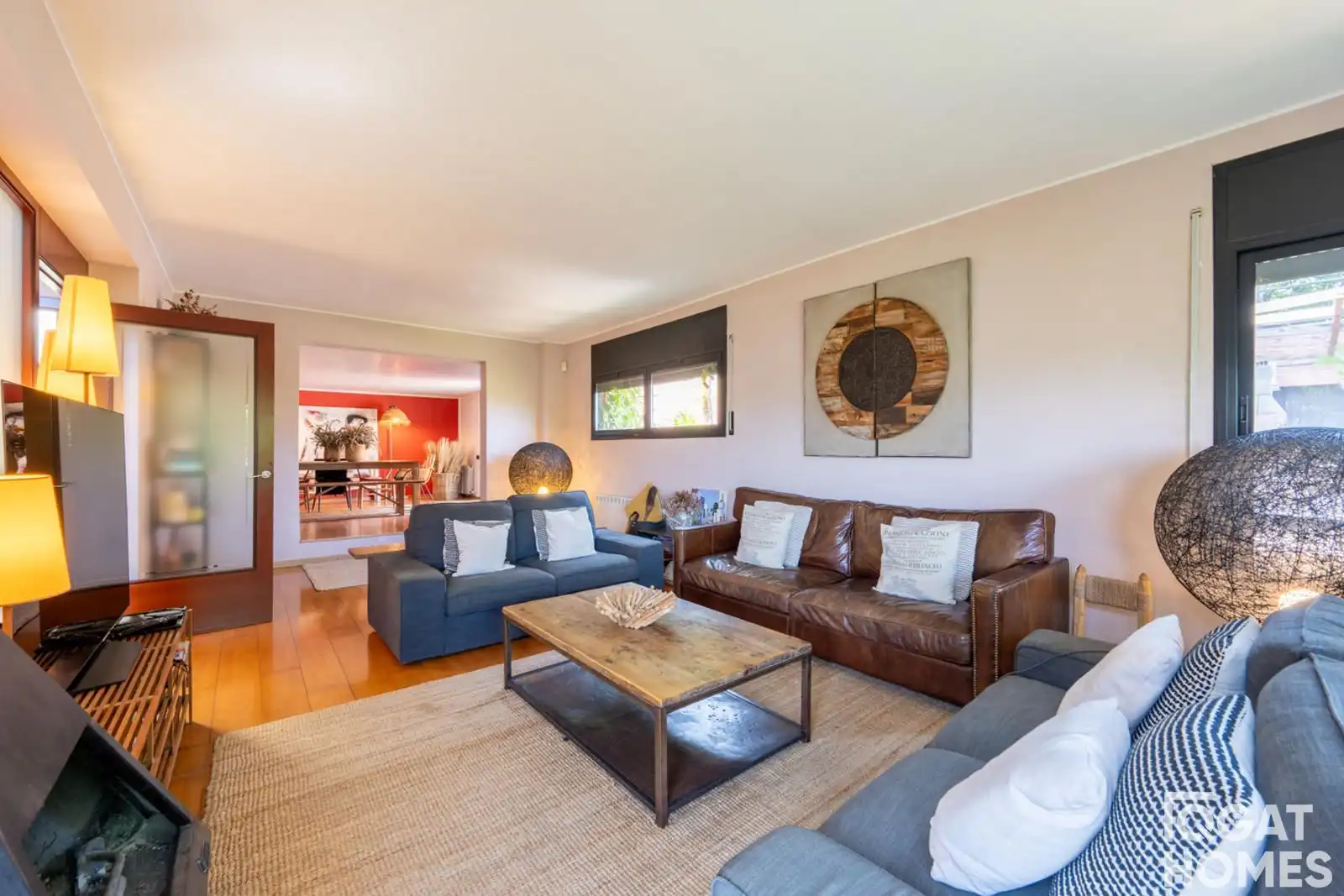 Sala de estar de Casa o chalet en venta en Sant Cugat del Vallès con Calefacción, Terraza y Trastero