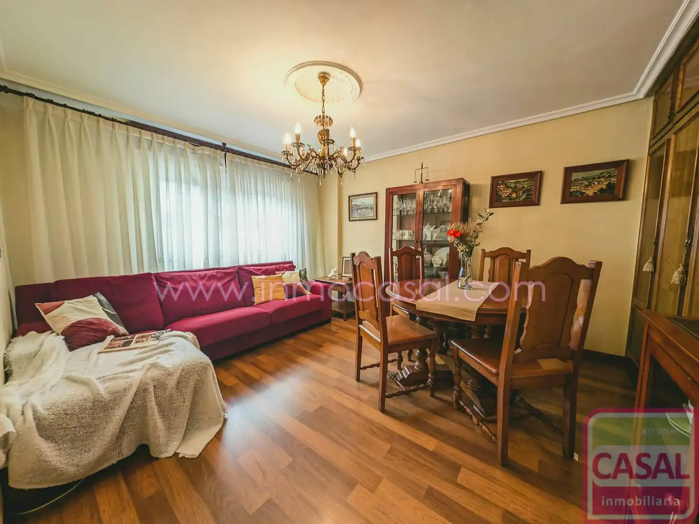 Wohnzimmer von Wohnung zum Verkauf in Mieres (Asturias) mit Heizung, Abstellraum und Möbliert
