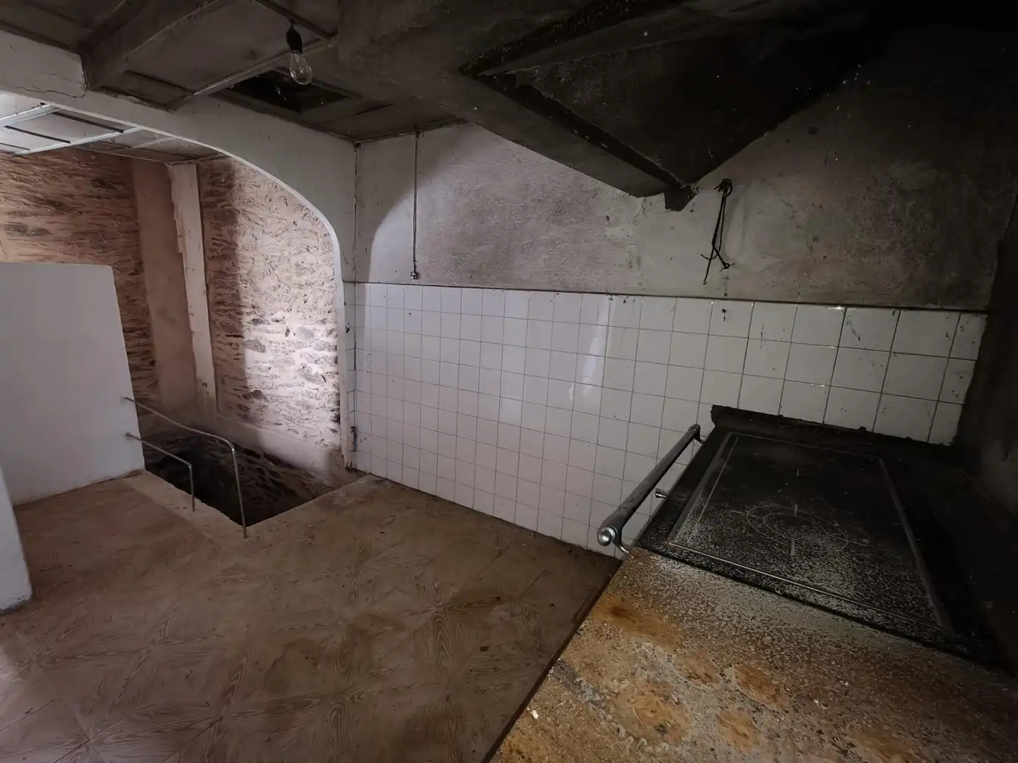 Cuina de Casa o xalet en venda en Forcarei amb Jardí privat